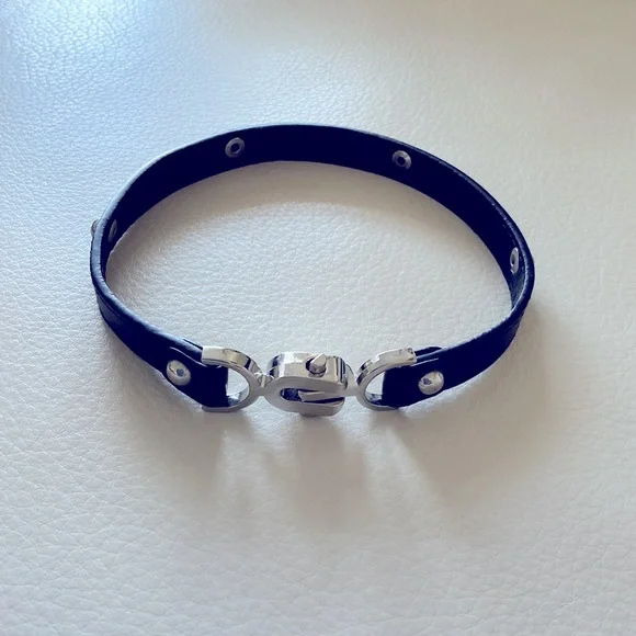 Cotton On Coker Necklace/Wrap Bracelet Gothic or Biker Style 15.5 in. in length. - Picture 1 of 8